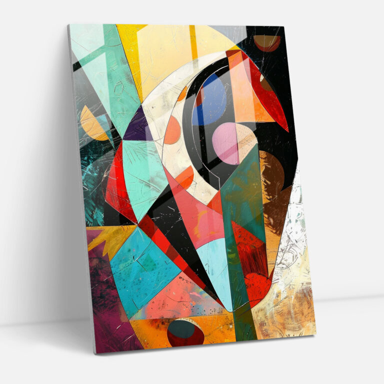 Dadaism Glass Print Home Decoration - Dadaism, Home Decoration, Modern Art, Glass Print