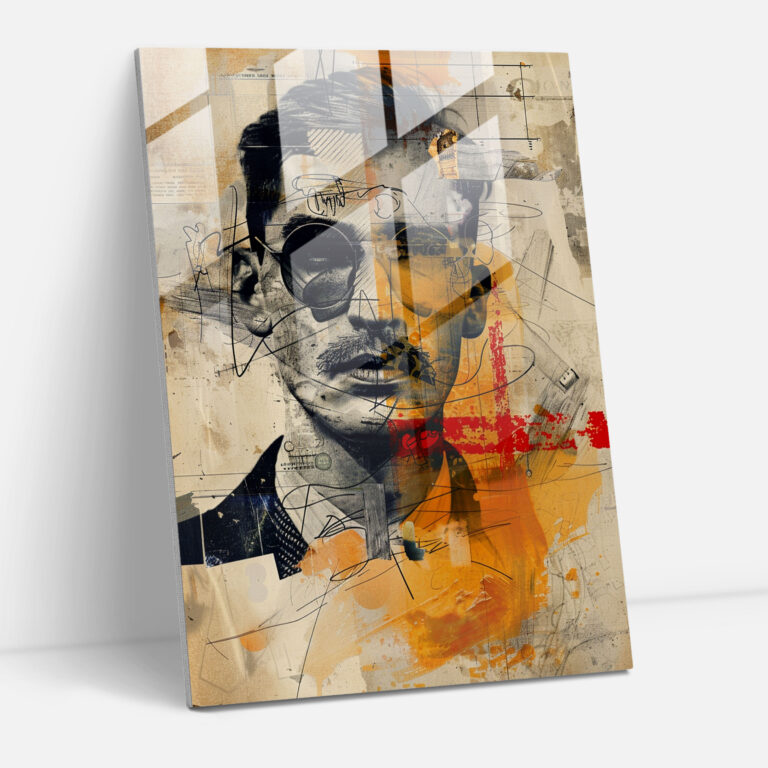 Dadaism Glass Art Modern Art - Dadaism, Home Decoration, Glass Art, Dadaism Art Style