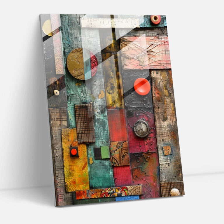 Dadaism Glass Print Modern Art - Dadaism, Modern Art, Wall Decoration, Glass Print