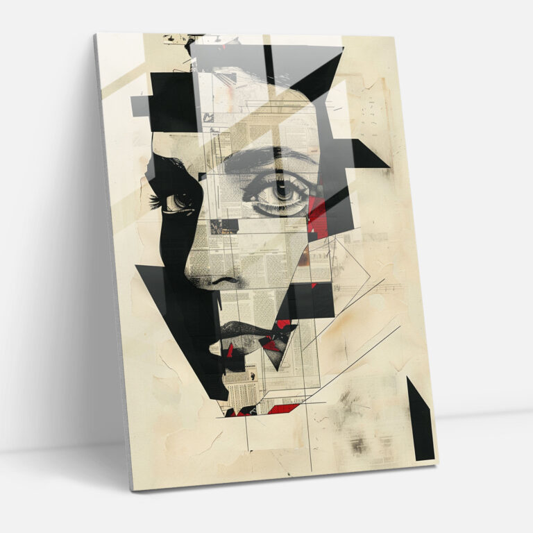 Dadaism Glass Print Glass Wall Art - Dadaism, Modern Art, Glass Wall Art, Glass Print