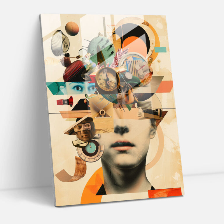 Dadaism Glass Print Wall Decoration - Dadaism, Modern Art, Glass Art, Wall Decoration