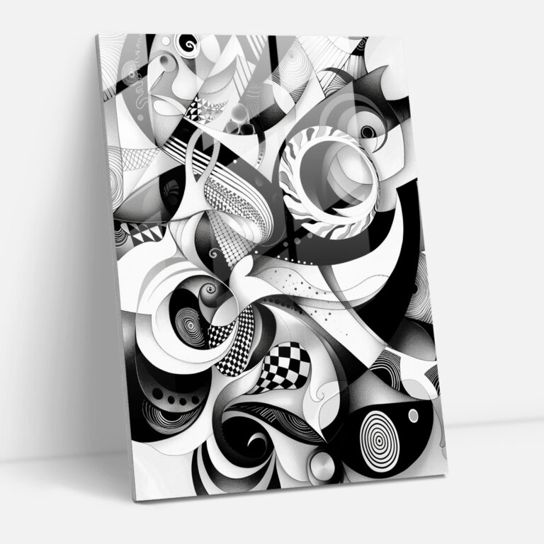 Dadaism Glass Print Modern Art - Dadaism, Glass Print, Dadaism Art Style, Glass Wall Art