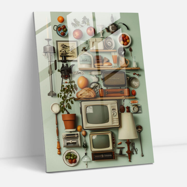 Dadaism Glass Print Modern Art - Dadaism, Modern Art, Dadaism Art Style, Glass Print