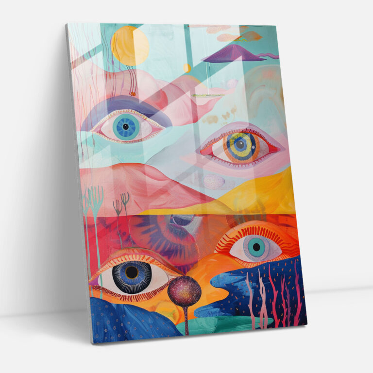 Dreamy Dadaism Glass Print - Dadaism, Glass Print, Home Decoration, Dadaism Art Style