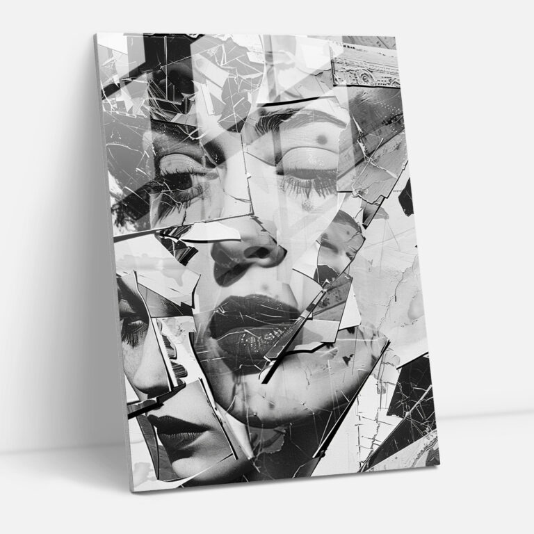 Chaos Dadaism Glass Wall Art - Dadaism, Dadaism Art Style, Home Decoration, Glass Wall Art