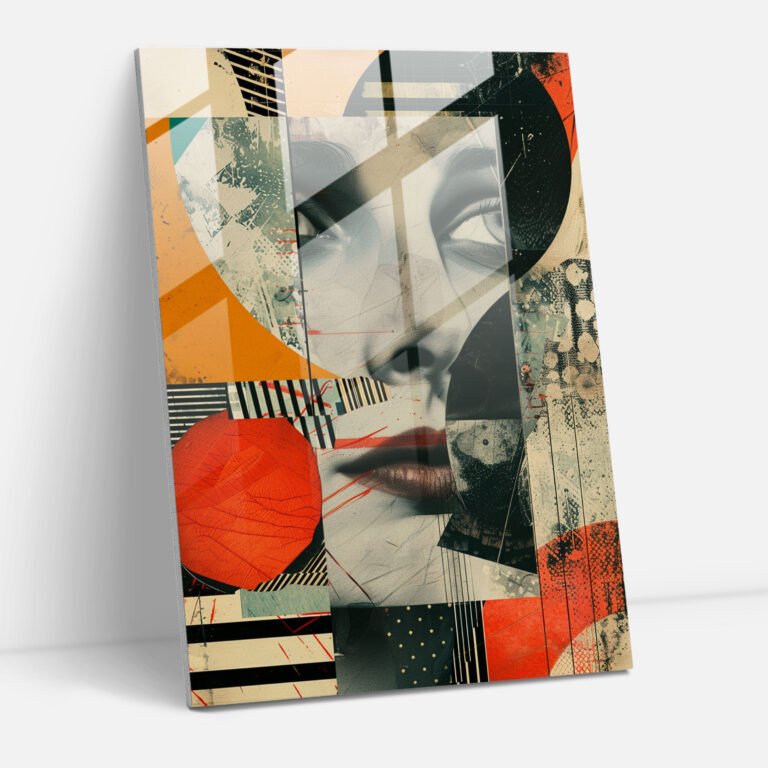 Mismatched Dadaism Glass Art - Dadaism, Wall Decoration, Glass Art, Modern Art