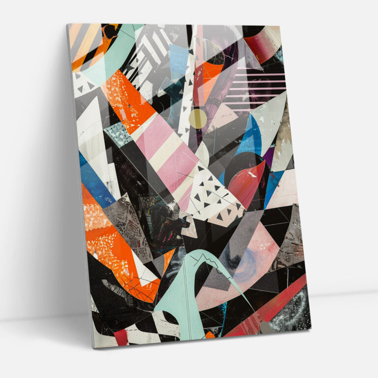Jumbled Dadaism Glass Wall Art - Dadaism, Home Decoration, Modern Art, Wall Decoration
