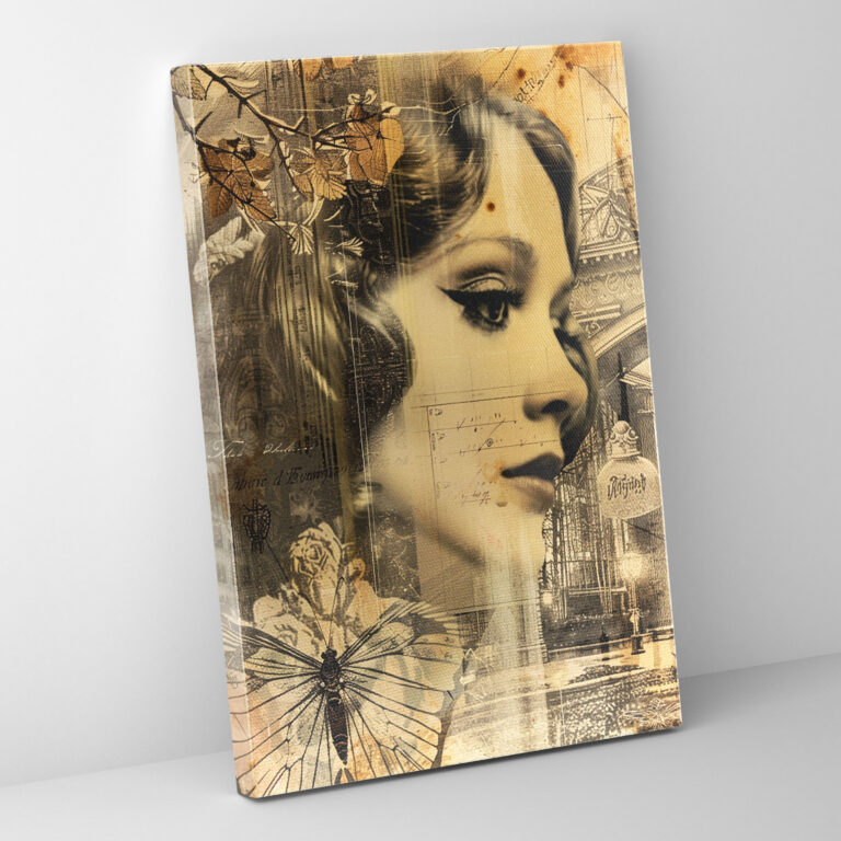 Vintage Dadaism Canvas Print - Dadaism, Wall Decoration, Canvas, Canvas Print