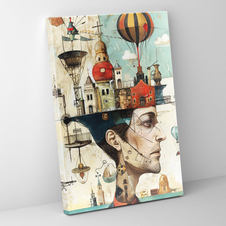 Whimsical Dadaism Canvas Print - Dadaism, Wall Art, Dadaism Style, Home Decoration