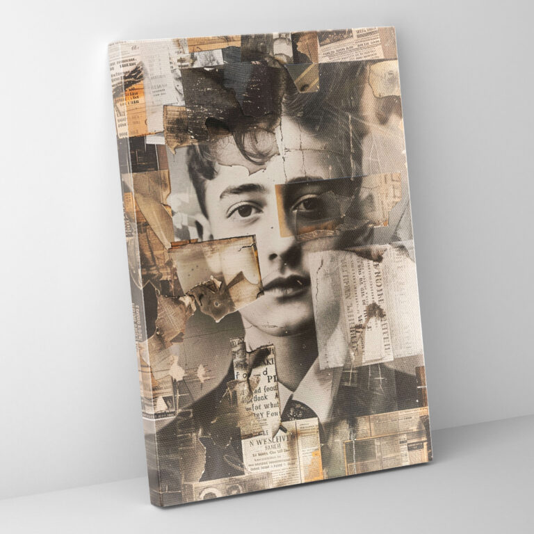 Dadaism Vintage Collage Wall Decoration - Dadaism, Wall Decoration, Canvas Wall Art, Canvas