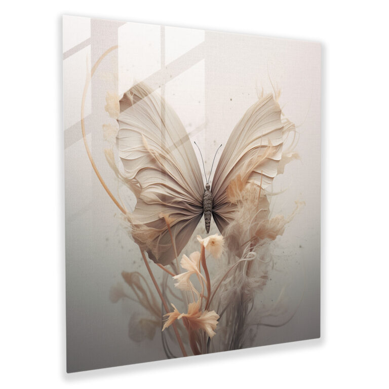 Dry Flower Glass Print - Dry Flower, Glass Wall Art, Wall Decoration, Dried Flower