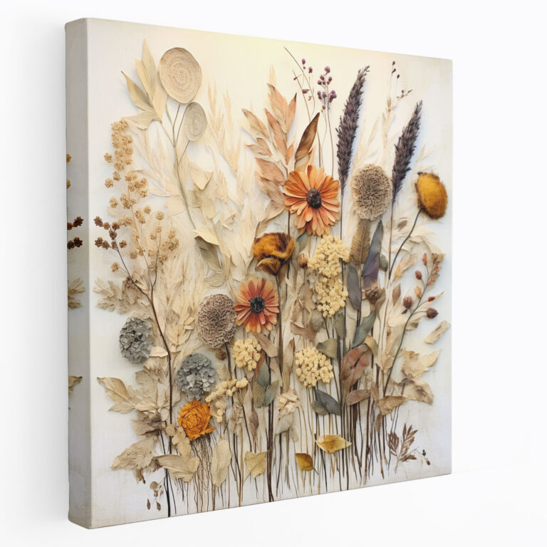 Dry Flower Mixed Media Art - Dry Flower, Home Decoration, Contemporary Artwork, Visually Striking