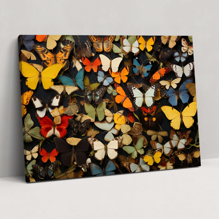Dried Butterflies Photorealistic Collection Canvas Print - Dried Butterflies, Canvas, Canvas Print, Wall Decoration