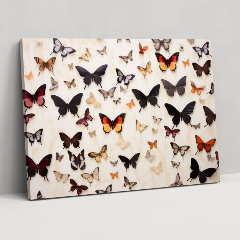 Dried Butterflies Photorealistic Collection Canvas Wall Art - Dried Butterflies, Wall Decoration, Home Decoration, Canvas Wall Art