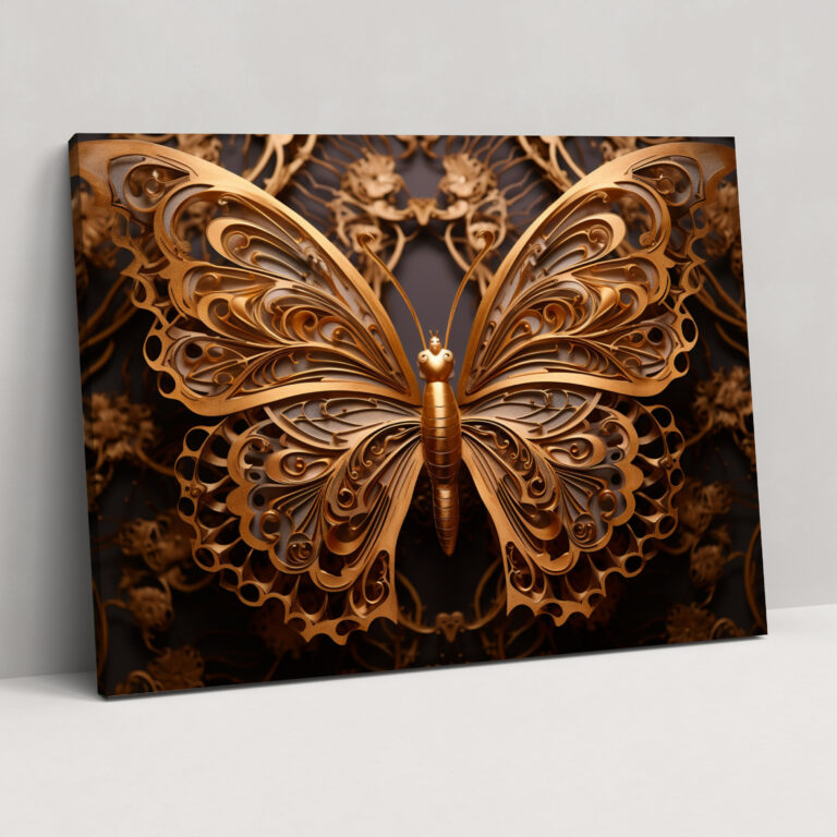 Dried Butterfly Photorealistic Collection Wall Art - Dried Butterflies, Canvas, Wall Art, Wall Decoration