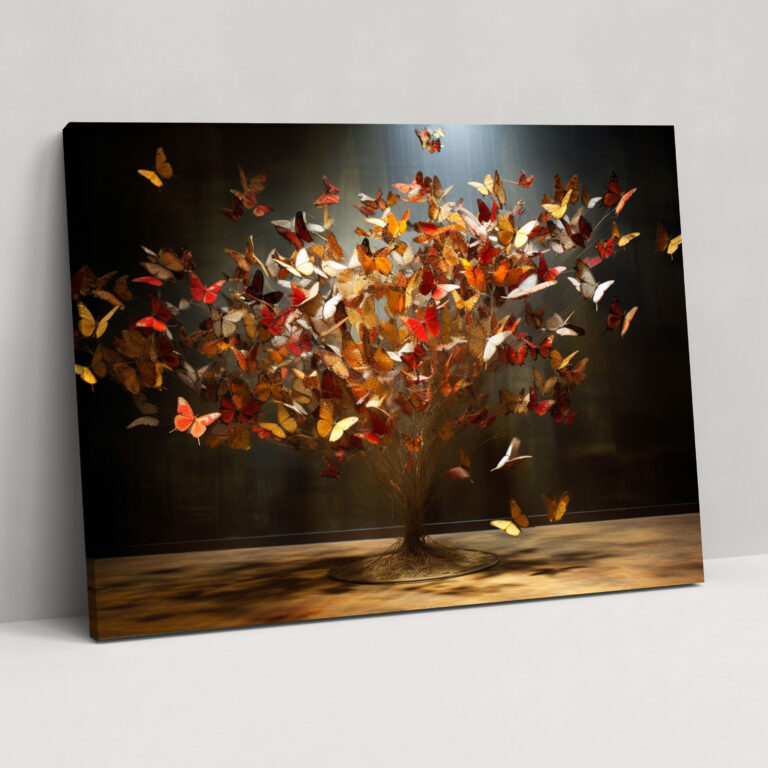 Dried Butterflies Collection Wall Art - Dried Butterflies, Wall Decoration, Wall Art, Visual Effect