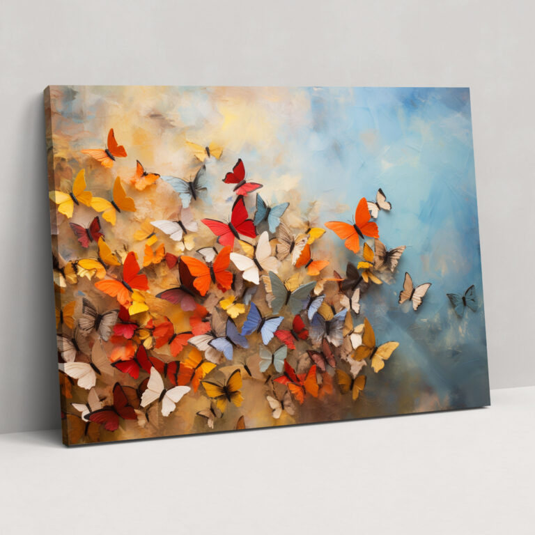 Dried Butterflies Surreal Canvas Print - Dried Butterflies, Canvas, Wall Art, Mesmerizing