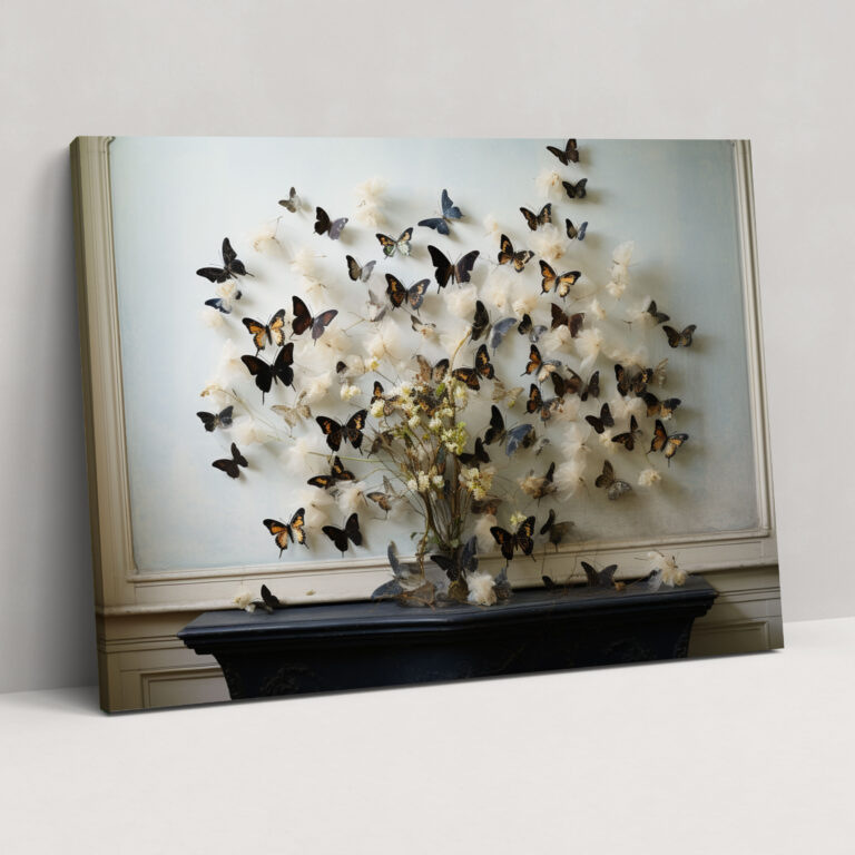Dried Butterflies Photorealistic Collection Canvas Wall Art - Dried Butterflies, Dried Butterflies Photorealistic Collection, Home Decoration, Canvas