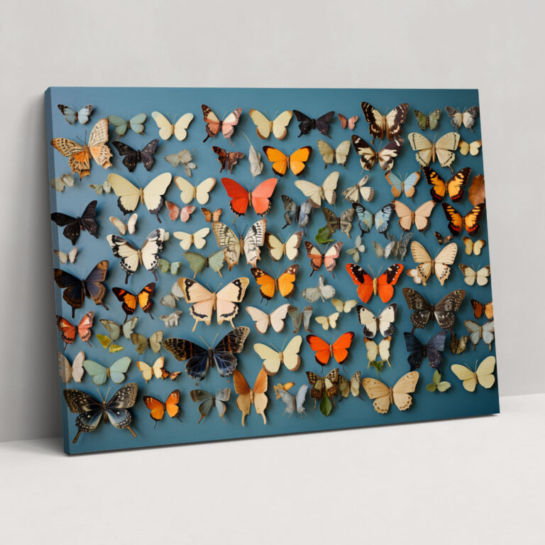Dried Butterflies Photorealistic Collection Canvas Print - Dried Butterflies, Canvas Wall Art, Wall Art, Wall Decoration