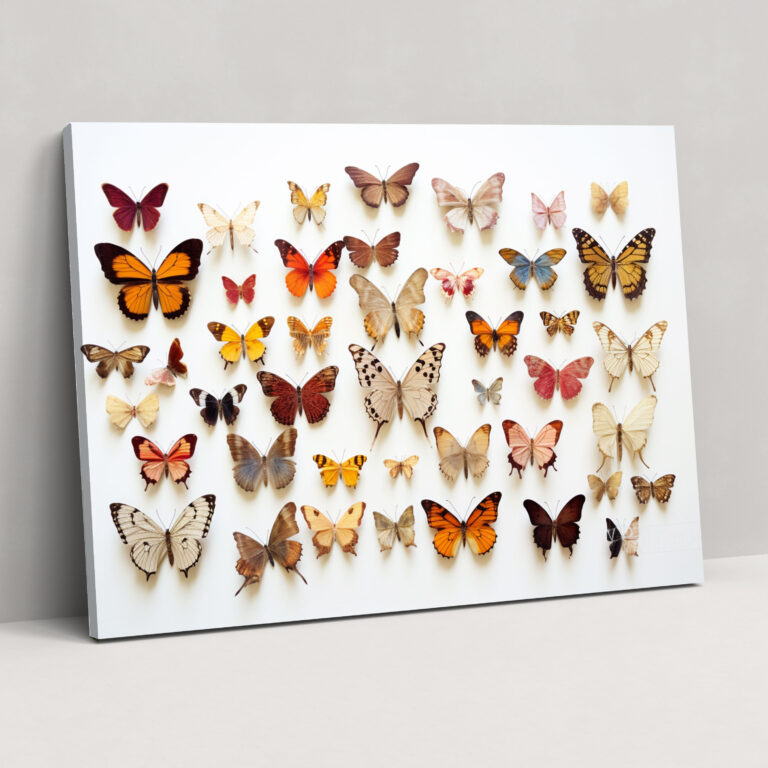 Dried Butterflies Photorealistic Collection Wall Art - Dried Butterflies, Home Decoration, Dried Butterflies Photorealistic Collection, Canvas Print