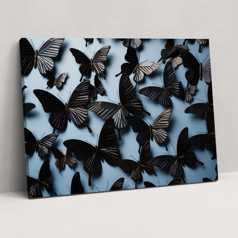 Dried Butterflies Photorealistic Collection Canvas Print - Dried Butterflies, Butterflies, Nature, Wall Art
