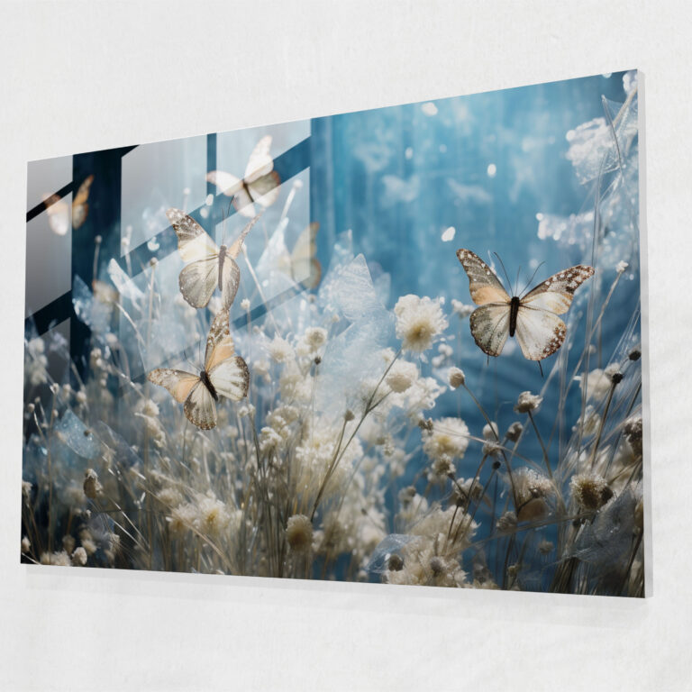 Dried Butterflies Wall Decoration - Dried Butterflies, Modern Art, Dried Butterflies Photorealistic Collection, Wall Decoration