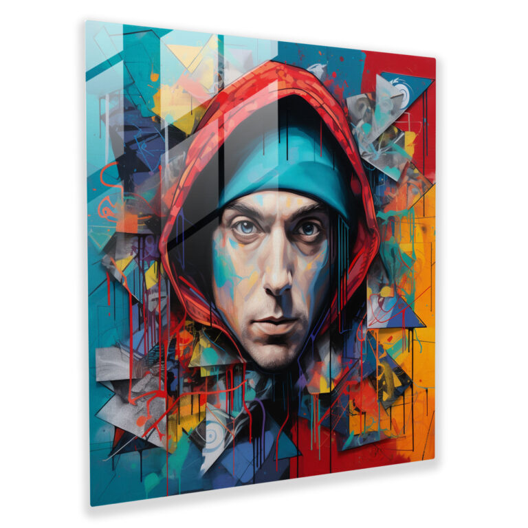 Eminem Glass Wall Art - Eminem, Wall Decoration, Modern Art, Eminem
