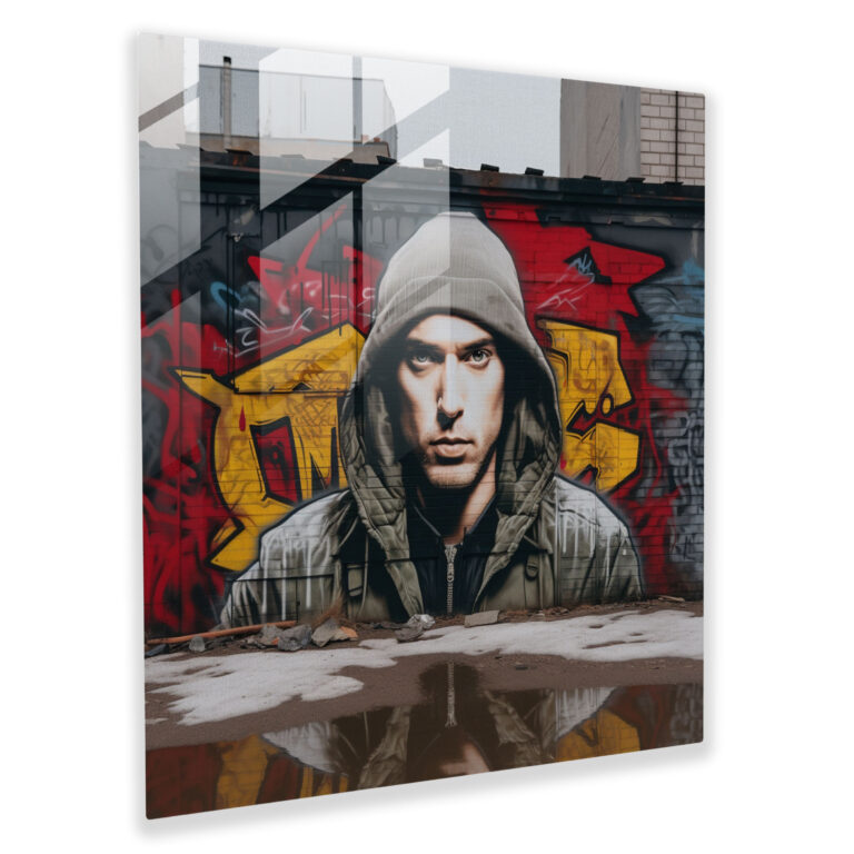 Eminem Home Decoration - Eminem, Eminem, Street Art Mural Design, Rebellious Spirit