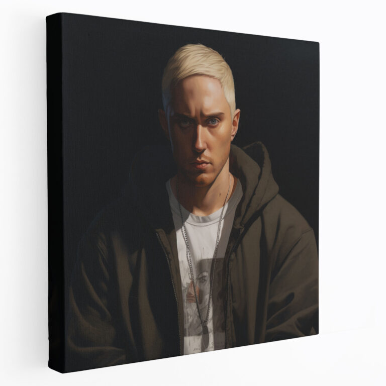 Eminem Wall Art - Iconic Portrait Canvas Print - Eminem, Eminem, Home Decoration, Portrait