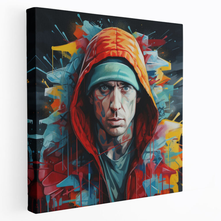 Eminem Wall Art - Graffiti Style Canvas Print - Eminem, Canvas Print, Edgy, Eminem
