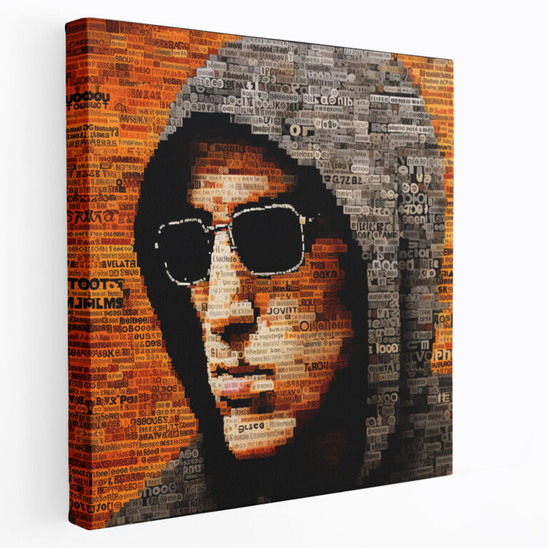 Eminem Wall Art - Mosaic Lyrics Canvas Print - Eminem, Eminem, Canvas Wall Art, Wall Art