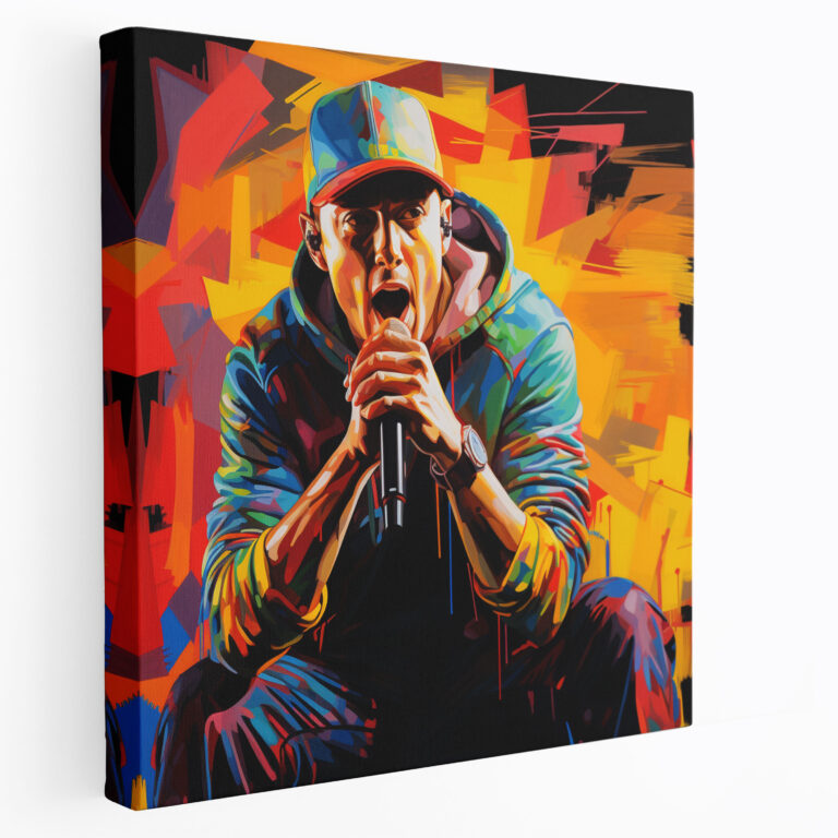 Eminem Graffiti Canvas Print - Eminem, Wall Art, Canvas, Home Decoration