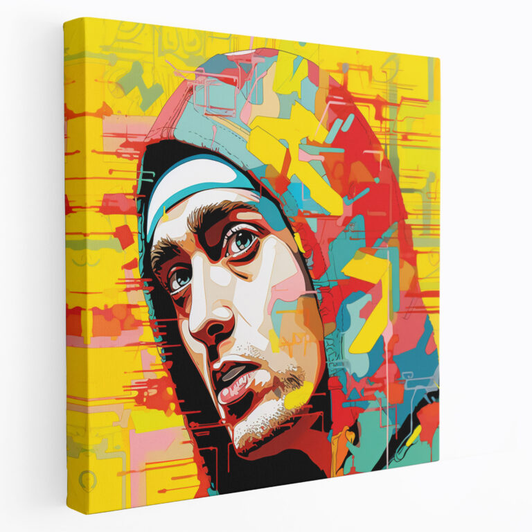 Eminem Pop Art Wall Decoration - Eminem, Famous Lyrics, Wall Decoration, Canvas