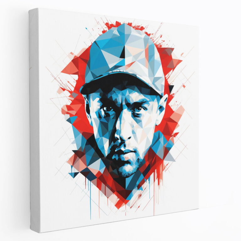 Eminem Geometric Wall Art - Eminem, Canvas Wall Art, Wall Decoration, Home Decoration