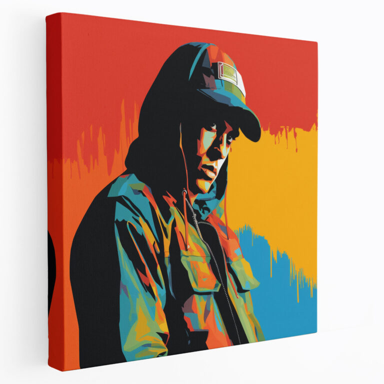Eminem Canvas Print - Eminem, Wall Art, Minimalist Design, Home Decoration