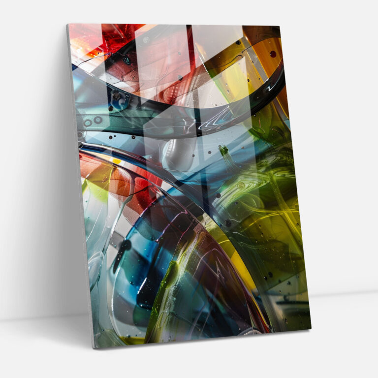Expressionism Glass Wall Art: Dynamic Abstract Composition - Expressionism, Expressionism Art Style, Glass Print, Glass Wall Art