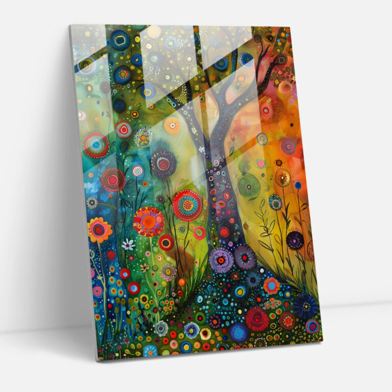 Expressionism Home Decoration: Whimsical Landscape - Expressionism, Expressionism Art Style, Home Decoration, Glass Print
