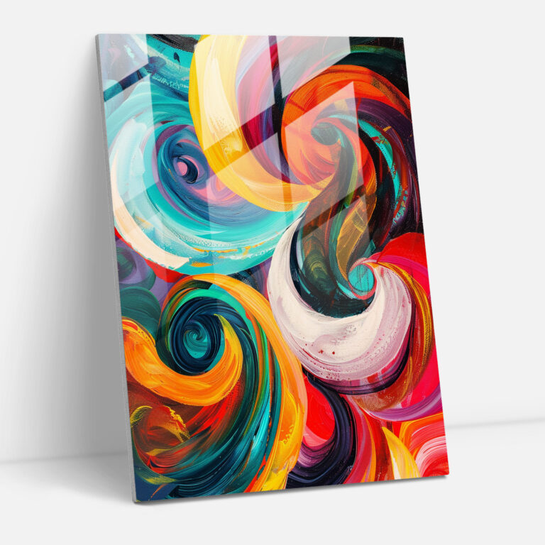 Expressionism Glass Print Wall Art - Expressionism, Modern Art, Glass Print, Home Decoration