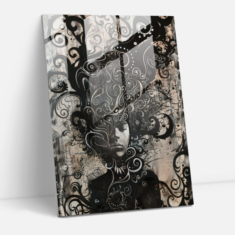 Expressionism Art Style Dark Glass Wall Art - Expressionism, Modern Art, Expressionism Art Style, Glass Art