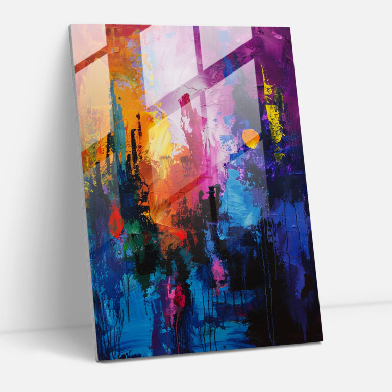 Expressionism Glass Wall Art - Vibrant Landscape - Expressionism, Expressionism Art Style, Wall Decoration, Modern Art