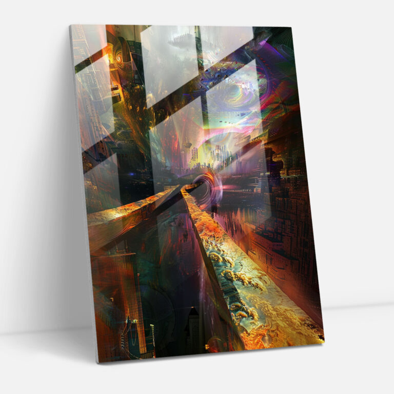 Expressionism Glass Wall Art - Surreal Dreamscape - Expressionism, Expressionism Art Style, Modern Art, Glass Wall Art