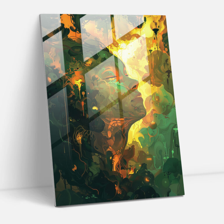 Expressionism Wall Decoration - Expressionism, Glass Art, Wall Decoration, Glass Print