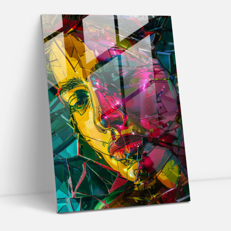 Expressionism Glass Wall Art - Dreamy Abstract Portrait - Expressionism, Expressionism Art Style, Wall Decoration, Modern Art