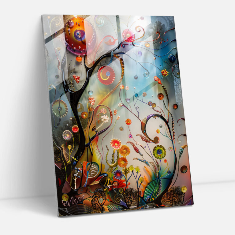 Expressionism Glass Art - Whimsical Fantastical Scene - Expressionism, Expressionism Art Style, Modern Art, Home Decoration