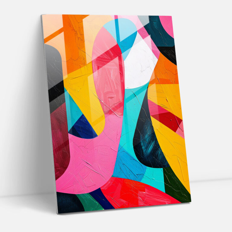 Colorful Expressions Glass Wall Art - Expressionism, Glass Wall Art, Abstract Art, Modern Art