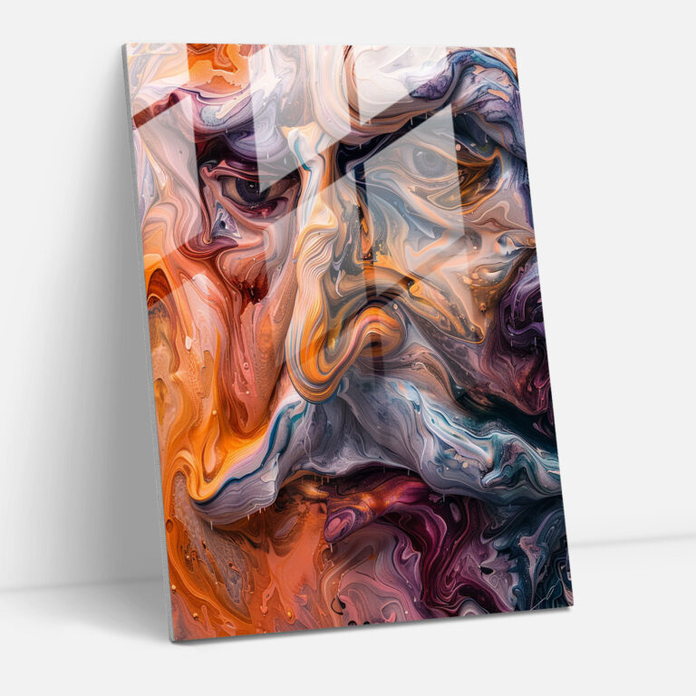 Dramatic Expressionism Home Decoration - Expressionism, Wall Decoration, Modern Art, Glass Art