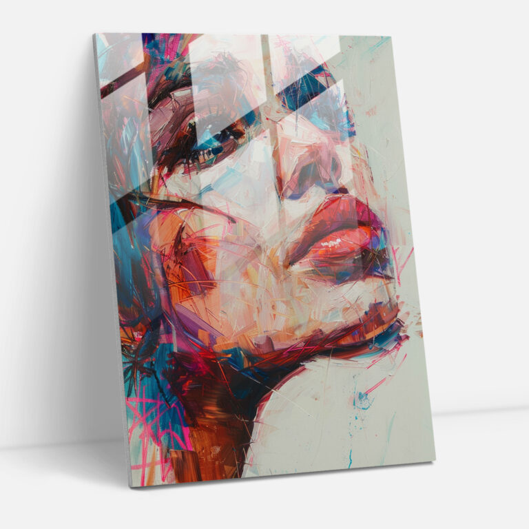 Emotional Expressionism Glass Print - Expressionism, Modern Art, Glass Print, Home Decoration