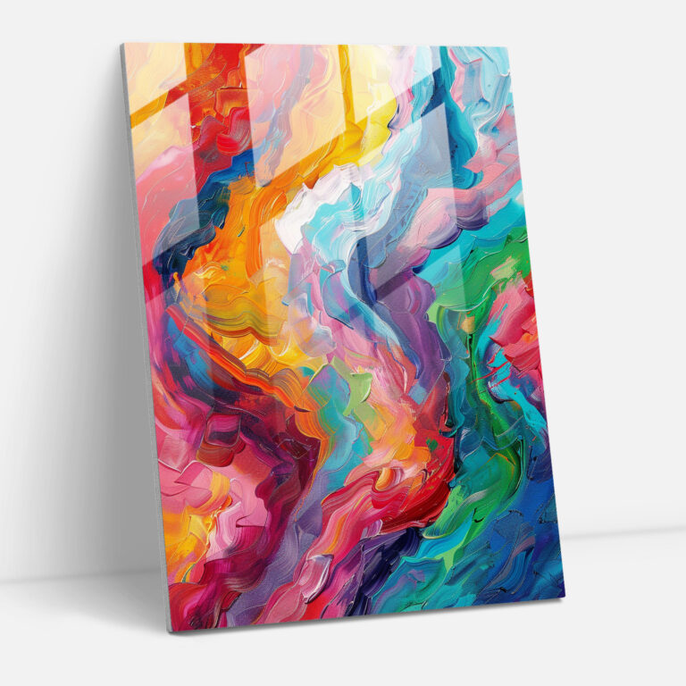 Swirling Expressionism Glass Art - Expressionism, Modern Art, Glass Art, Home Decoration