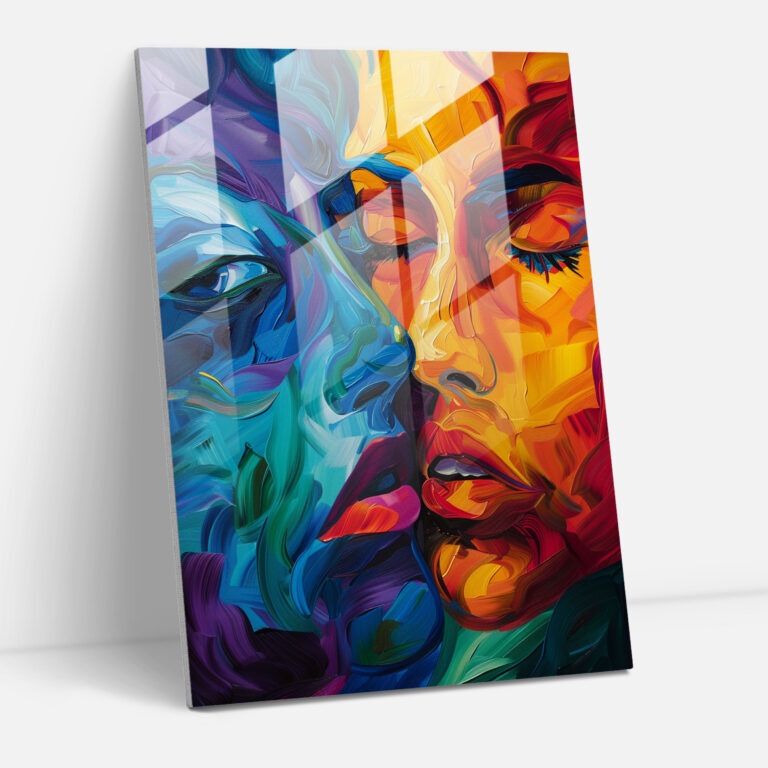 Emotional Intensity Glass Wall Art - Expressionism, Wall Decoration, Glass Wall Art, Expressionism Art Style
