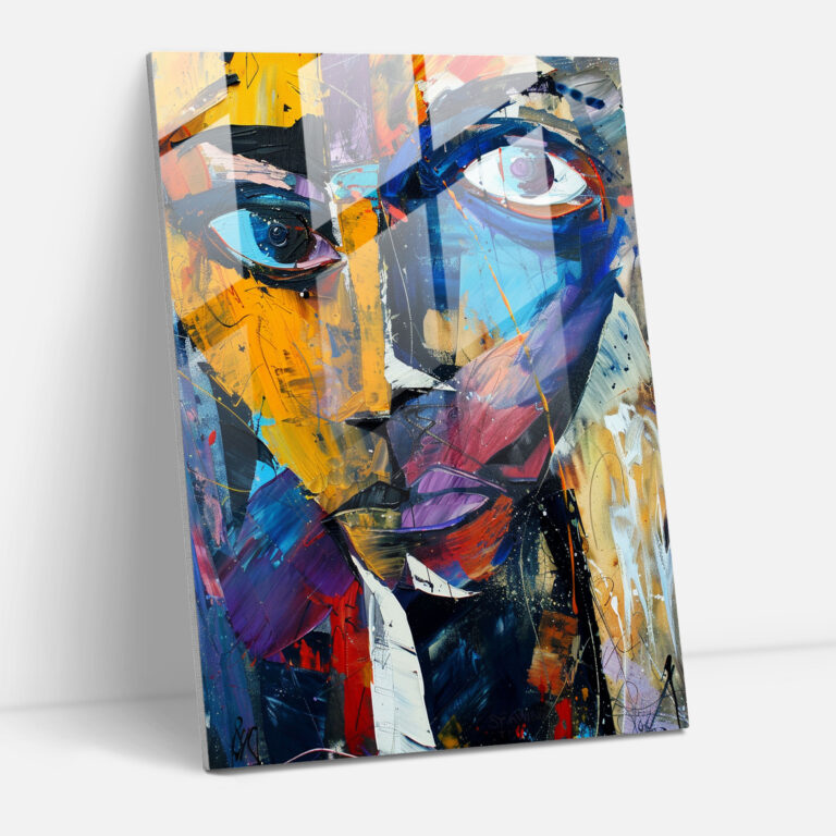 Expressive Lines Glass Wall Art - Expressionism, Glass Wall Art, Home Decoration, Expressionism Art Style
